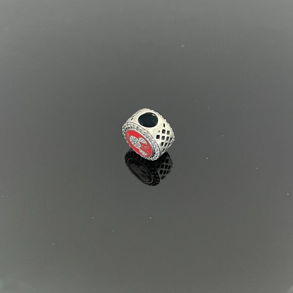 Disney Parks Pandora Holiday Christmas Happy Holly Days Mickey Charm - Picture 7 of 7